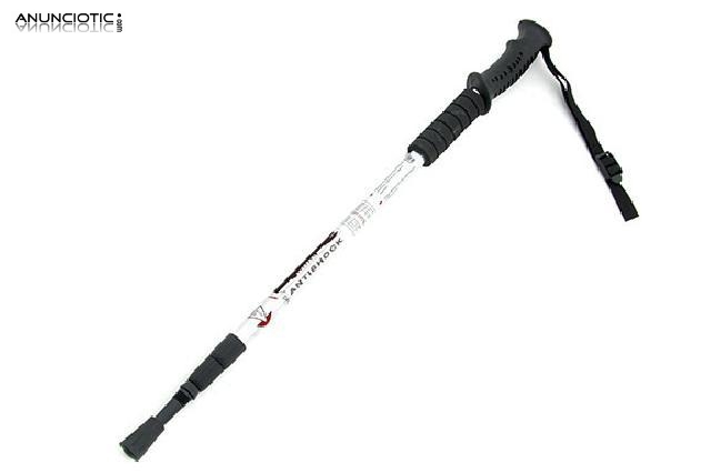 Bast&oacute;n de apoyo trekking aluminio gris