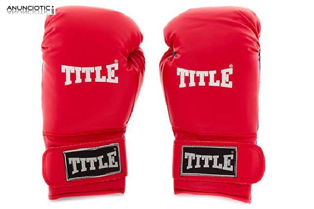 Guantes boxeo title champ glove. talla l/xl