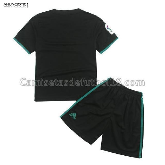 camiseta ninos real madrid 2017-2018 2&ordf; equipaci&oacute;n