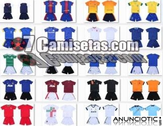 12-13 NUEVAS REMERA DE FUTBOL CAMISETAS CON PANTALON,13.5�-15.5�,ENVIO GRATIS