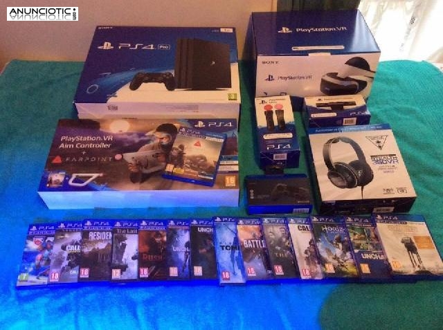 Navidad venta nuevos Sony Ps4 pro 1tb console con 8 juegos �150euros