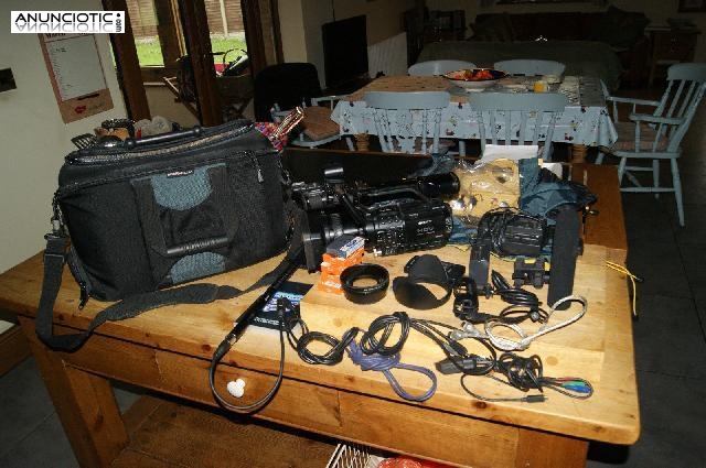 Sony Handycam HVR-Z1E Videoc&aacute;mara con muchos accesorios