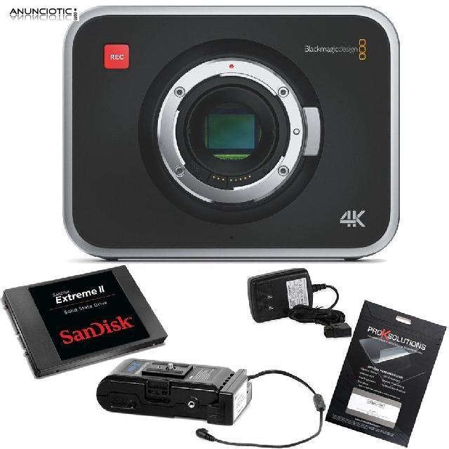 C&aacute;mara Producci&oacute;n Blackmagic 4K con 480GB SSD, PowerPack y OCP Protecci&oacute;n d