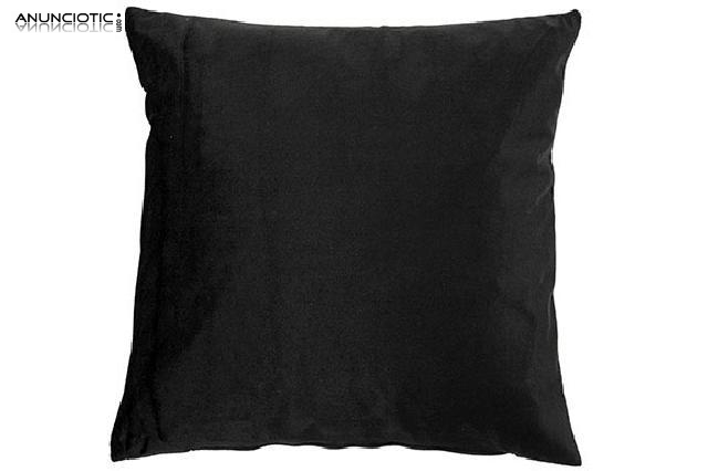 Coj&iacute;n terciopelo negro