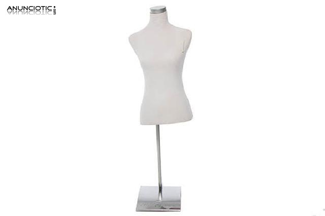 Maniqu&iacute; medio cuerpo mujer con soporte