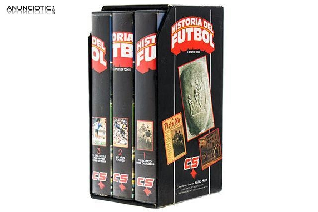 Colecci&oacute;n 3 cintas vhs historia del f&uacute;tbol