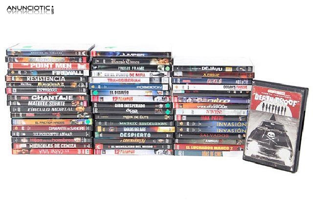 Lote 50 peliculas acci&oacute;n dvd