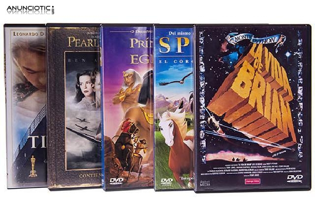 Lote de 5 t&iacute;tulos en dvd