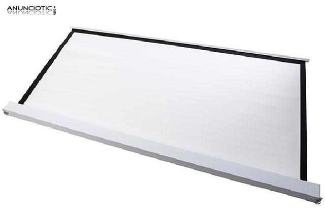 Pantalla de proyecci&oacute;n manual mural profesional plus 200 x 113 cm