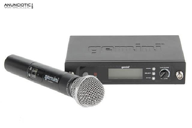 Gemini uhf-5100m micrófono voz
