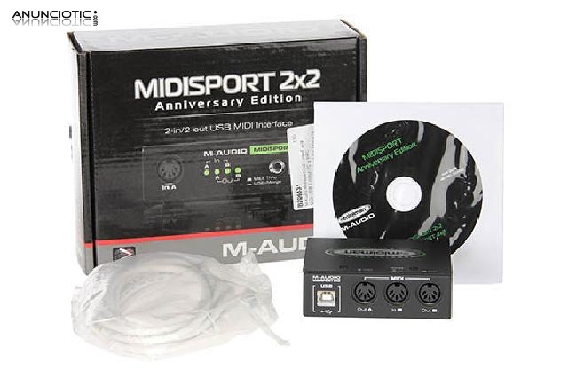 Interfaz midi m-audio midisport 2x2