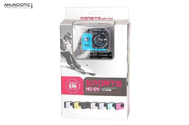 Videoc&aacute;mara deportiva sj4000 hd azul 12mp hd