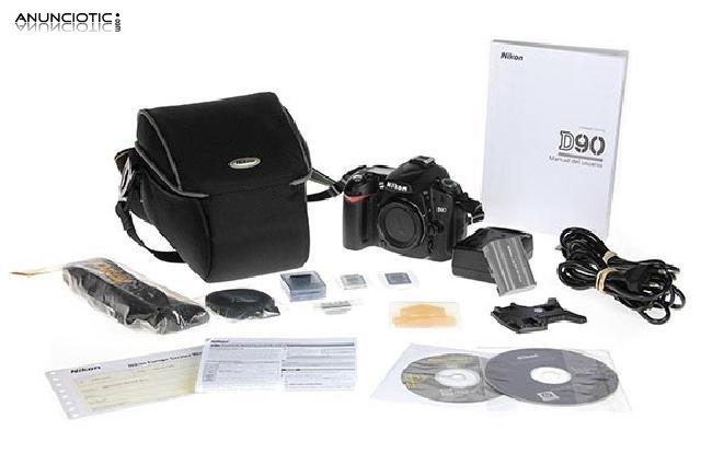 Nikon d90 -cuerpo- cámara digital réflex