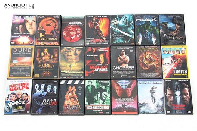 Pack de 21 dvds acci&oacute;n