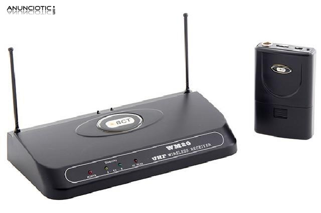 Emisor de micr&oacute;fono inalambrico bct wm 20 icl