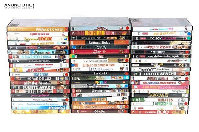 Lote 60 peliculas en espa&ntilde;ol dvd