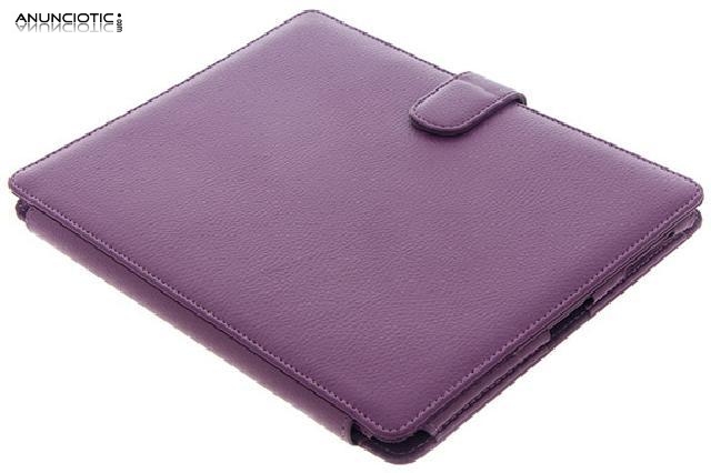 Funda ipad 1 con cierre de im&aacute;n. color morado