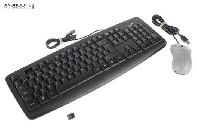 Teclado + rat&oacute;n usb