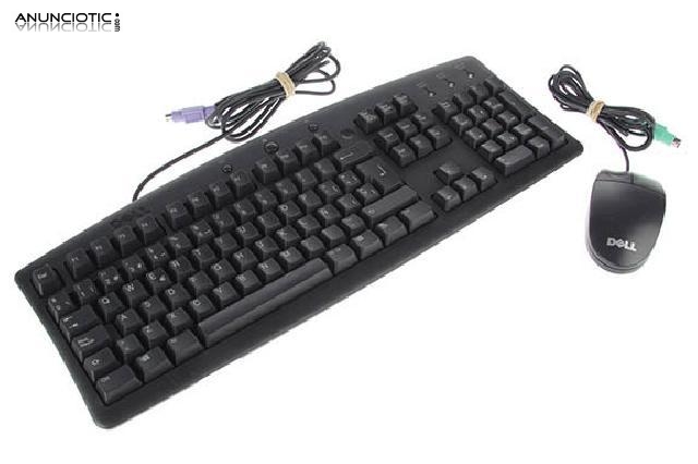 Teclado + rat&oacute;n dell