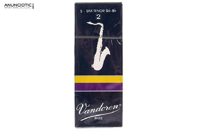 Caja de 5 ca&ntilde;as vadoren para saxo tenor dureza 2