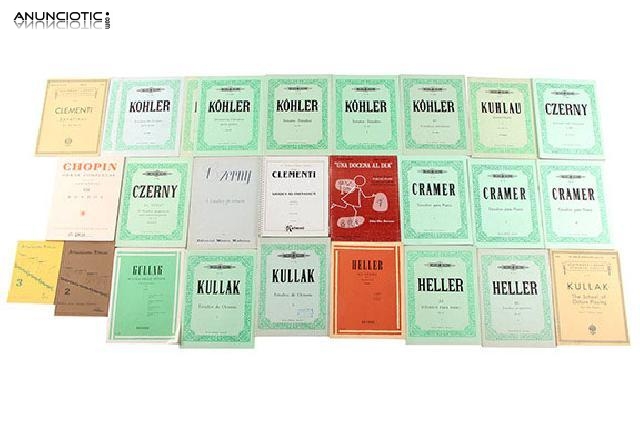 M&eacute;todos y partituras para piano