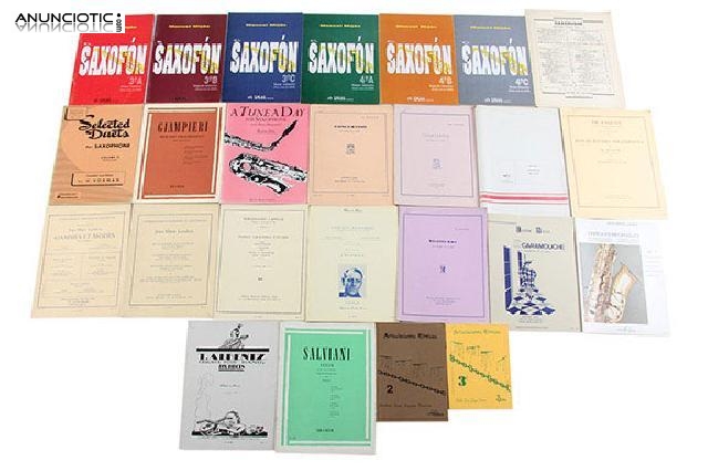 Partituras y m&eacute;todos para saxof&oacute;n
