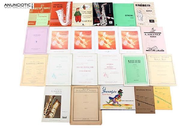 M&eacute;todos y partituras para saxof&oacute;n