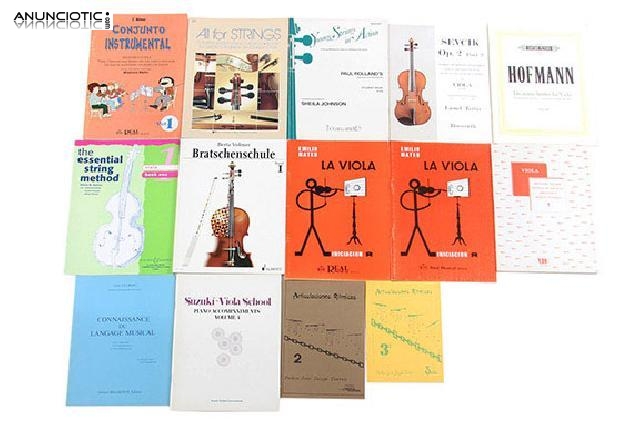M&eacute;todos y partituras para viola