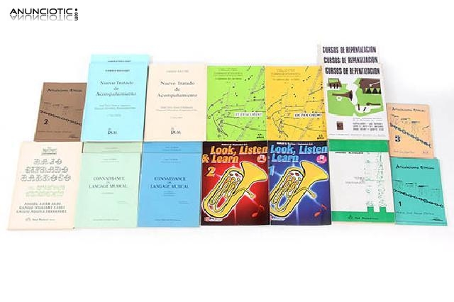 Lote de libros de aprendizaje musical