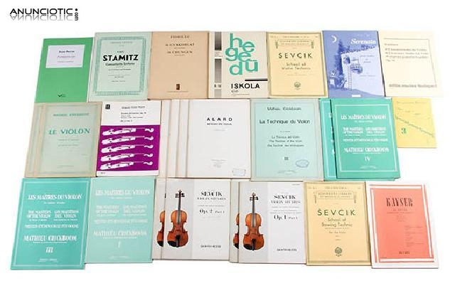 Lote de 18 libros para viol&iacute;n