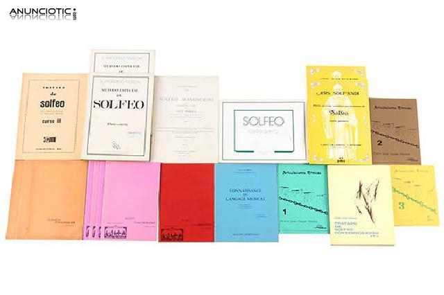 Lote de 13 m&eacute;todos de solfeo
