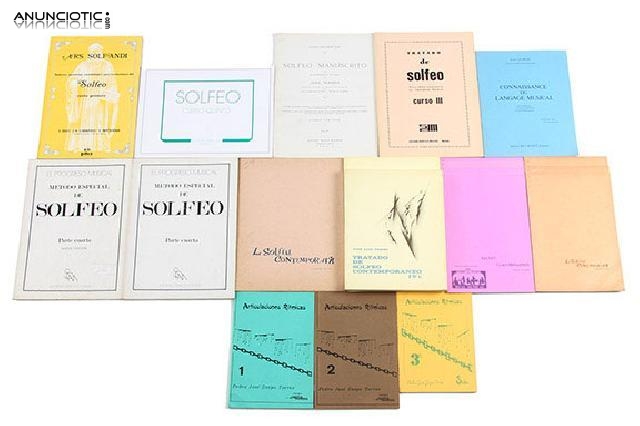 Lote de m&eacute;todos de solfeo