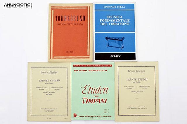 M&eacute;todo y partituras para timbales y vibr&aacute;fono