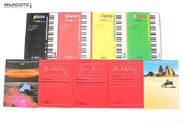 Partituras y m&eacute;todos para piano
