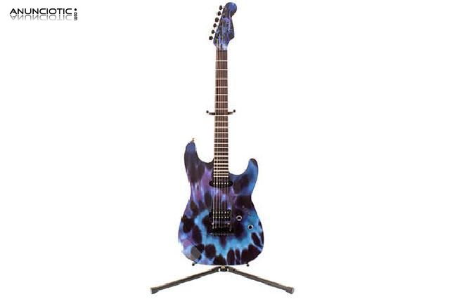 Fender stratocaster tie dye hippy blue ed.limitada