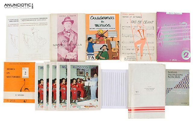 Libros de m&uacute;sica partituras y m&eacute;todos