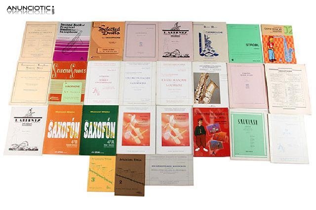 Partituras y m&eacute;todos para saxo