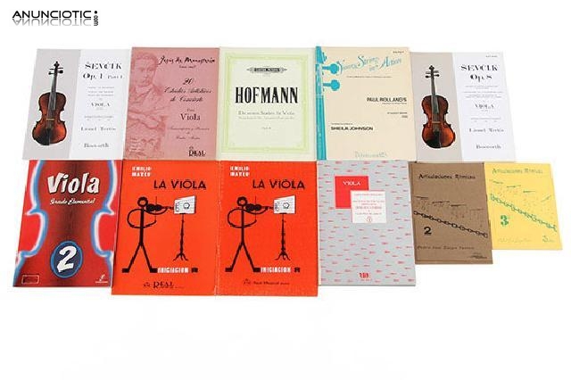 M&eacute;todos para viola partituras y m&eacute;todos