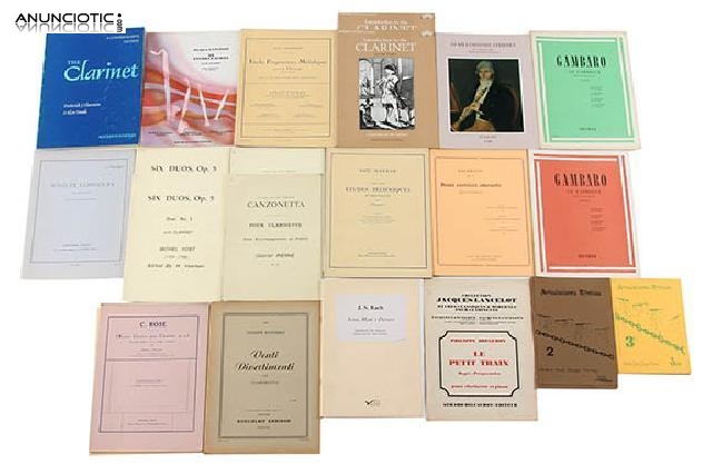 M&eacute;todos y partituras para clarinete