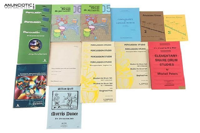 Lote de m&eacute;todos de percusi&oacute;n