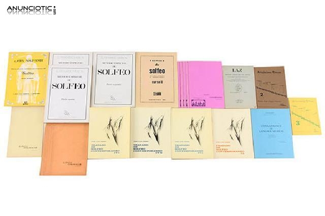 Lote de solfeo partituras y m&eacute;todos