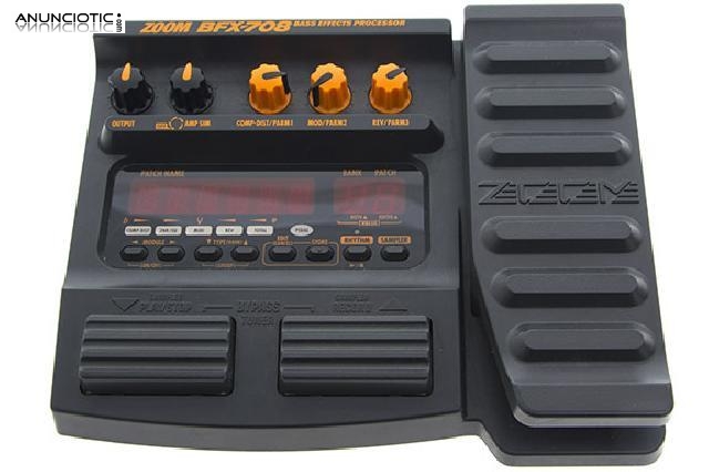 Zoom bfx708 pedales y pedaleras bajo