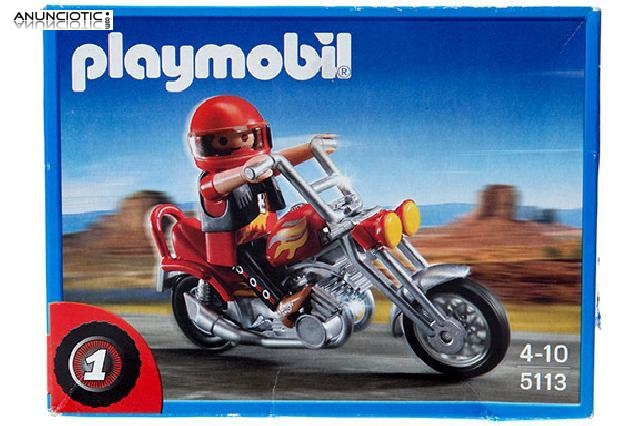 Mu&ntilde;eco playmobil motero