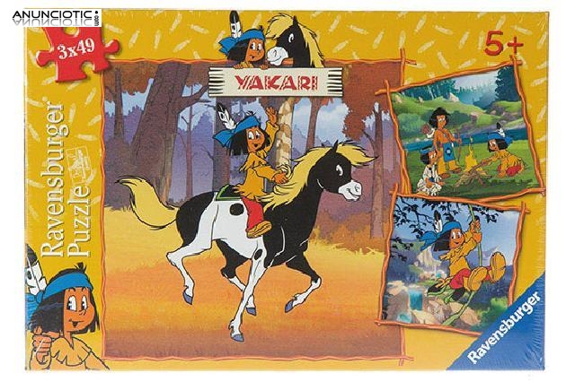 Puzzle yakari 3x49 puzzles y construcciones