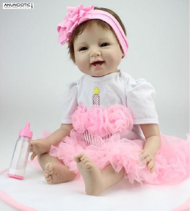 Mu&ntilde;eca reborn vinilo siliconado: arlet