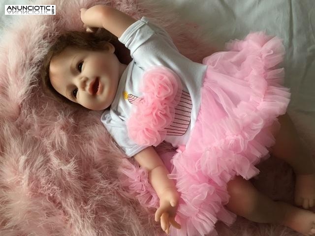 Mu&ntilde;eca reborn vinilo siliconado: arlet