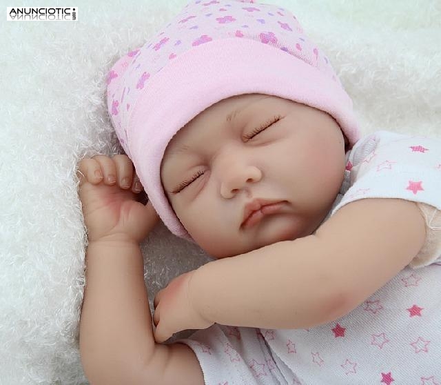 Mu&ntilde;eco reborn 55 cm vinilo siliconado martina