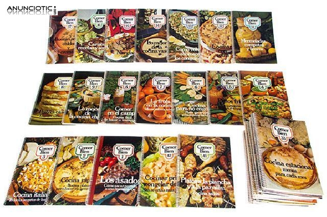 Colecci&oacute;n 42 libros de cocina "comer bien"