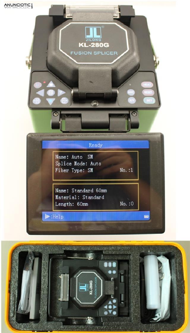 Fusionadora KL-280 Con la cuchilla FC-6S de fibra &oacute;ptica