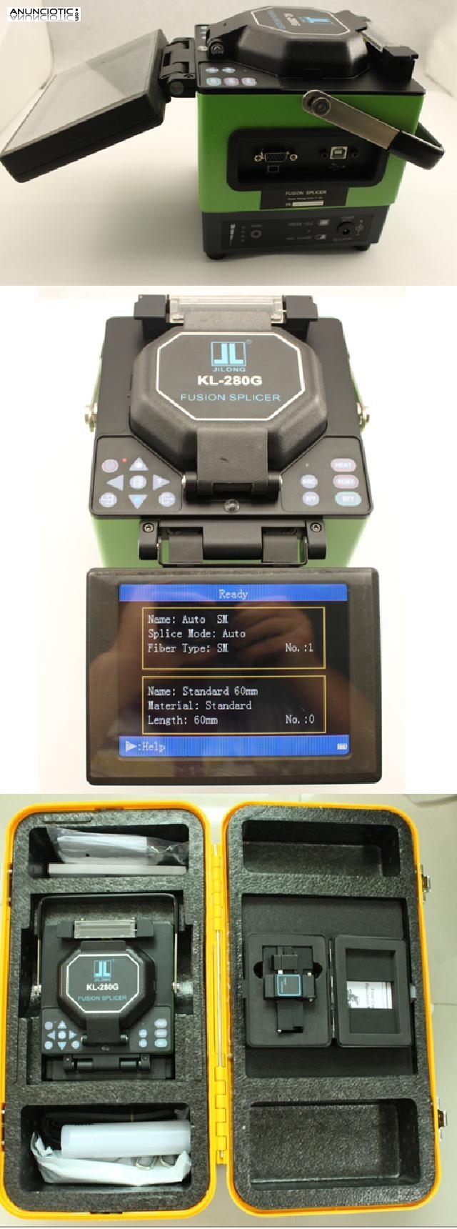 Fusionadora KL-280 Con la cuchilla FC-6S de fibra &oacute;ptica